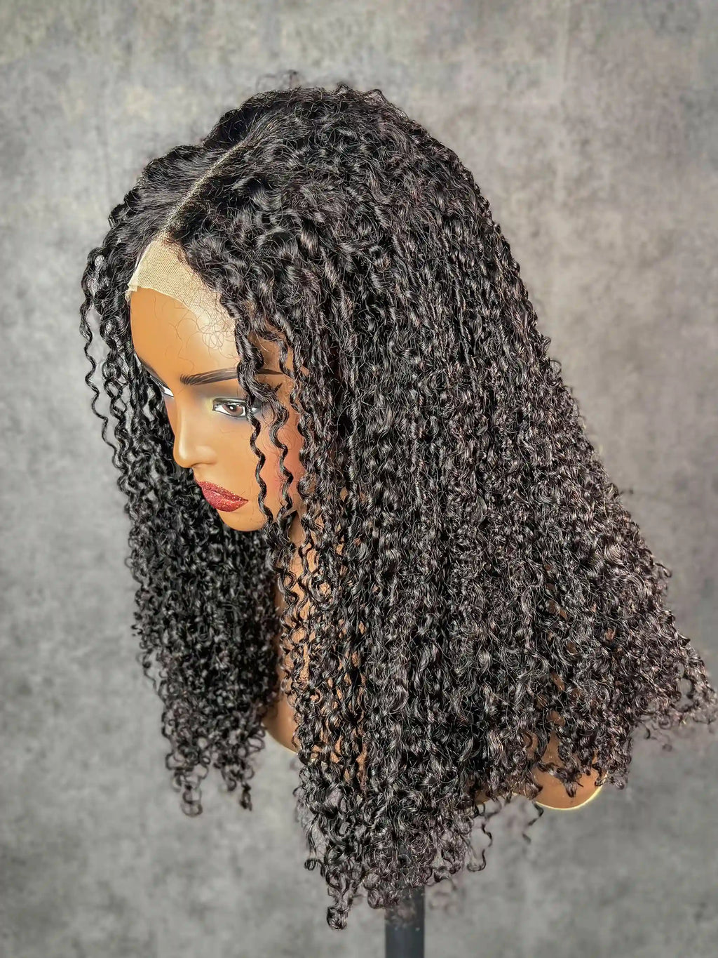Pixie Curly SDD #1B Colorful Closure Lace Wig BoruiHair| 5x5 Closure & 13x4 Frontal| 100% Human Hair