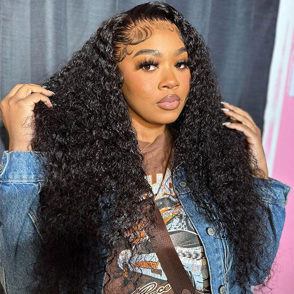13x4 Burmese Curly Glueless Lace Wig | HD Lace & Transparent Lace | 200% & 250% Density | Boruihair 100% Human Hair