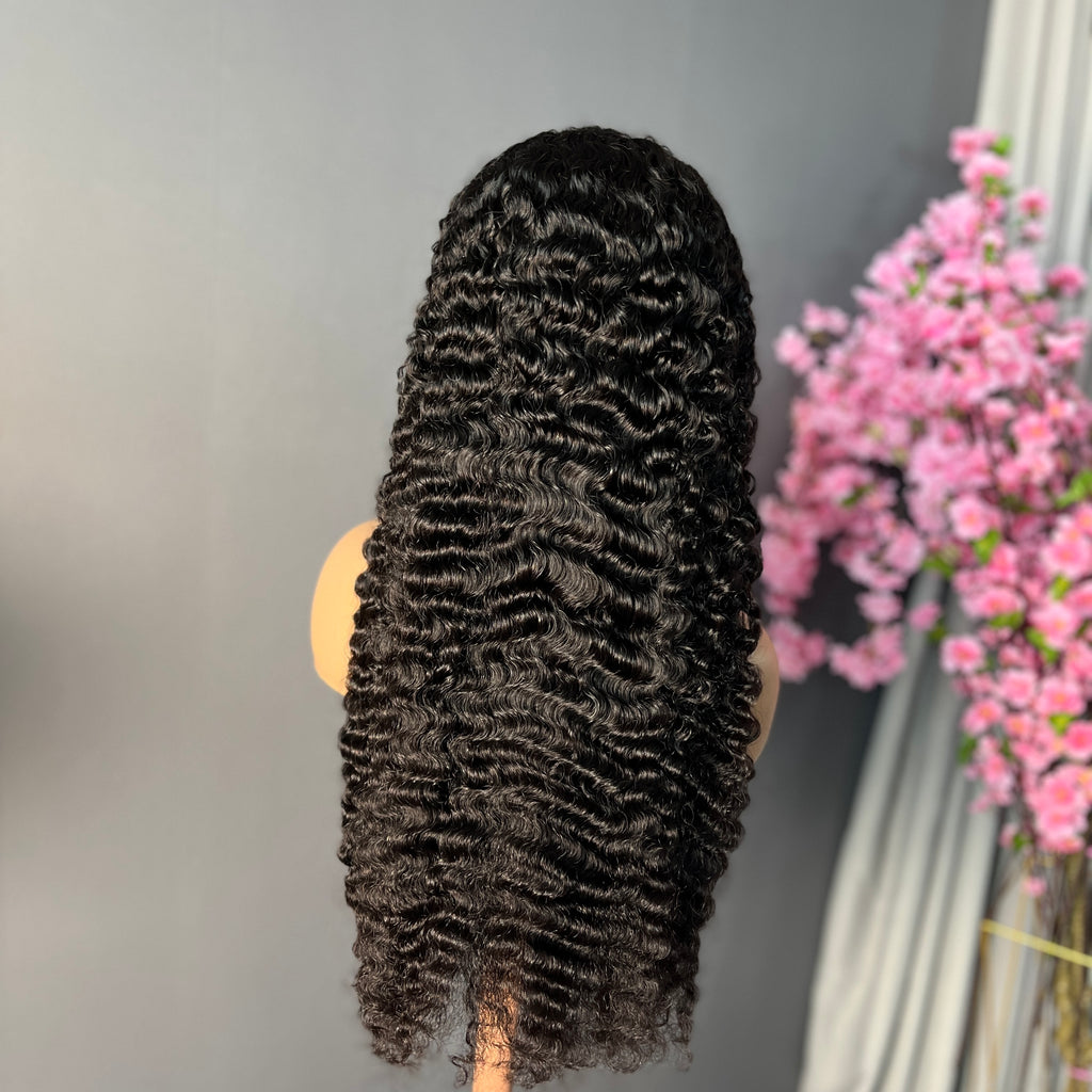 250% HD Lace Frontal Wigs Burmese Curly Undetectable Lace Front Wigs Human Hair
