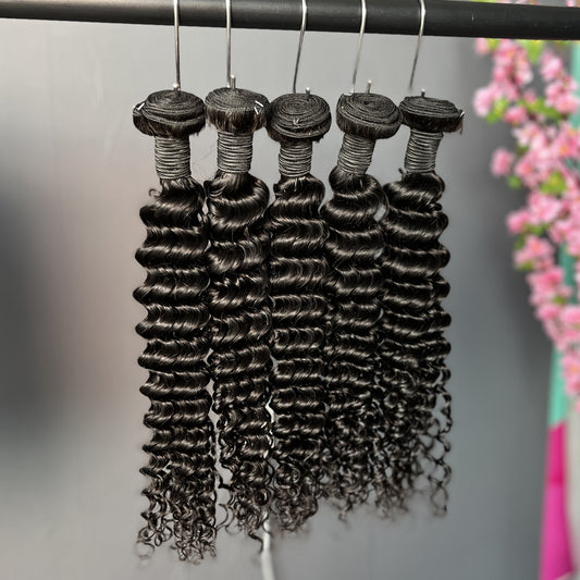 Luceehair 3PCS 10A Cambodian Vigin Hair Deep Wave Bundles