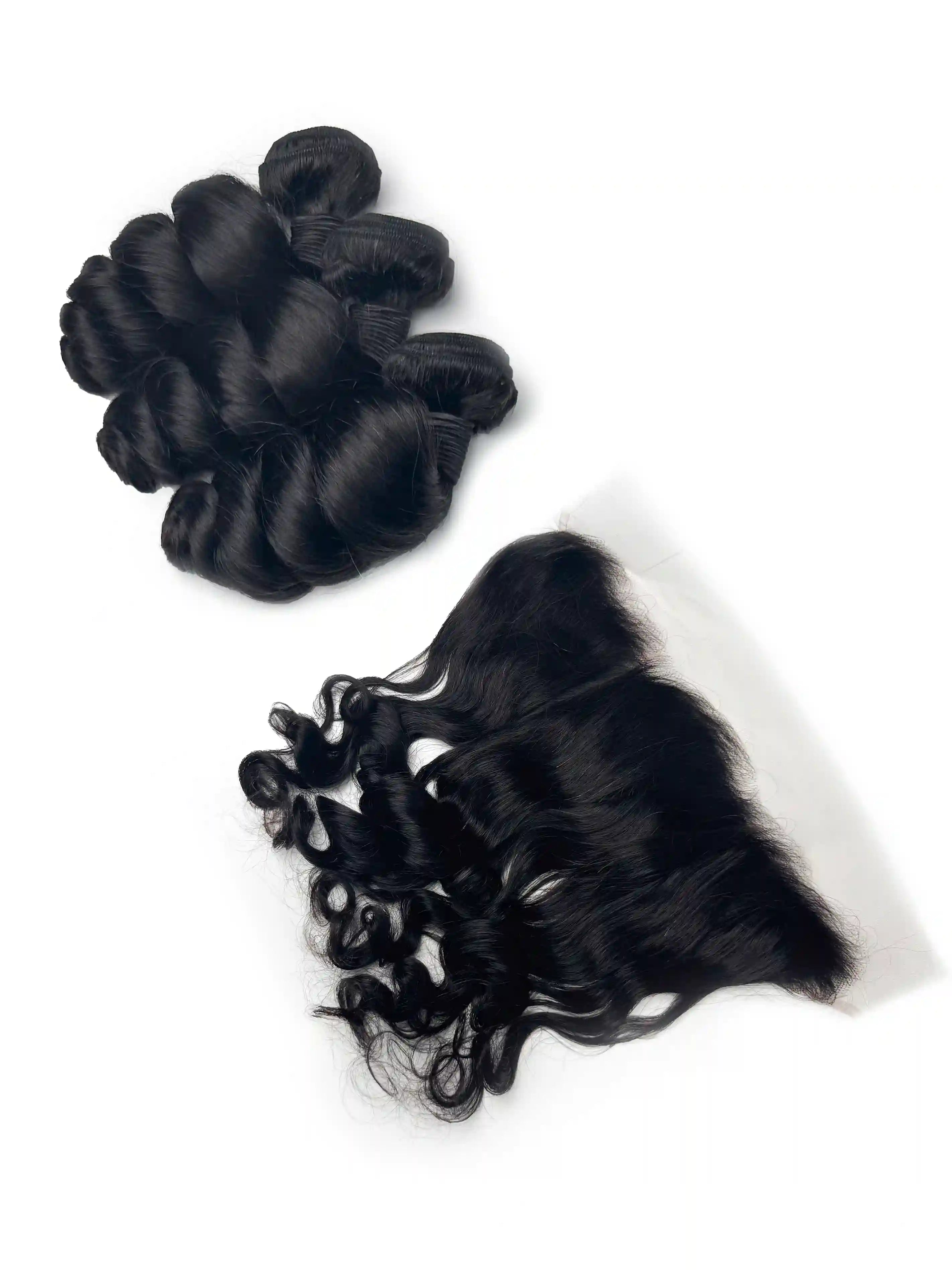 Loose Wave 3PCS Bundles & 1PC 13x4 Lace Frontal | Transparent & HD Lace | 100% Human Hair | Top Virgin Hair