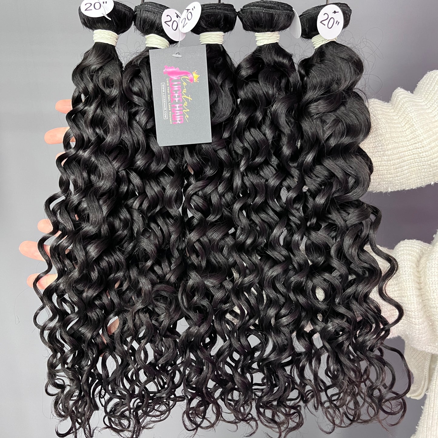 Luceehair 3/4 PCS Top Raw hair Bundles Deals Water Wave