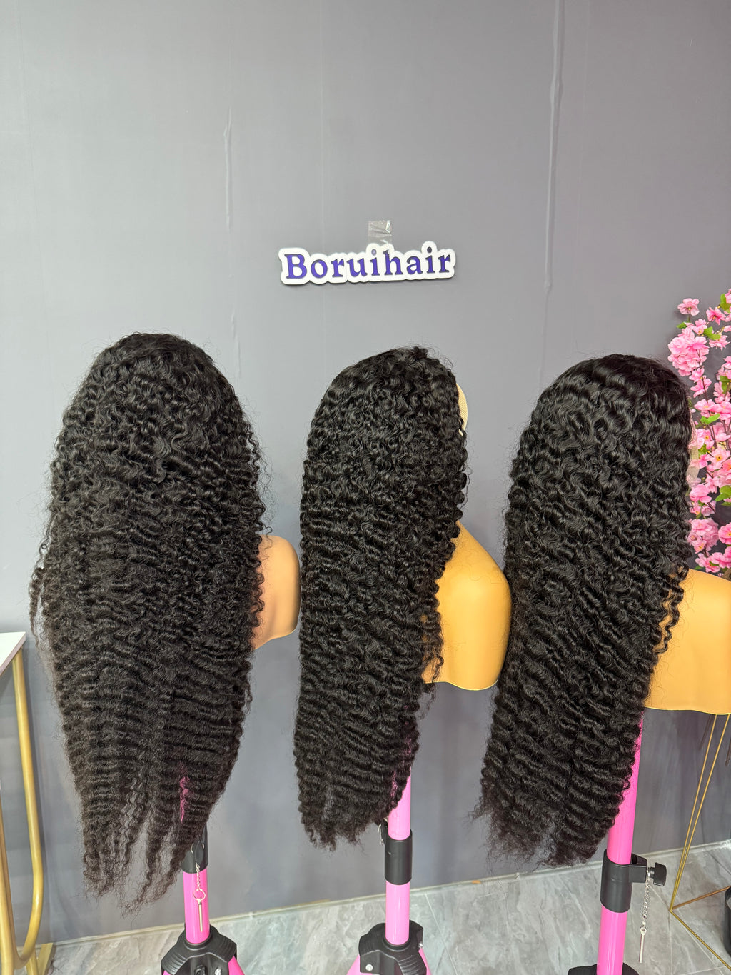 13x6 Burmese Curly Glueless Lace Wig | HD Lace & Transparent Lace | 200% & 250% Density | Boruihair 100% Human Hair