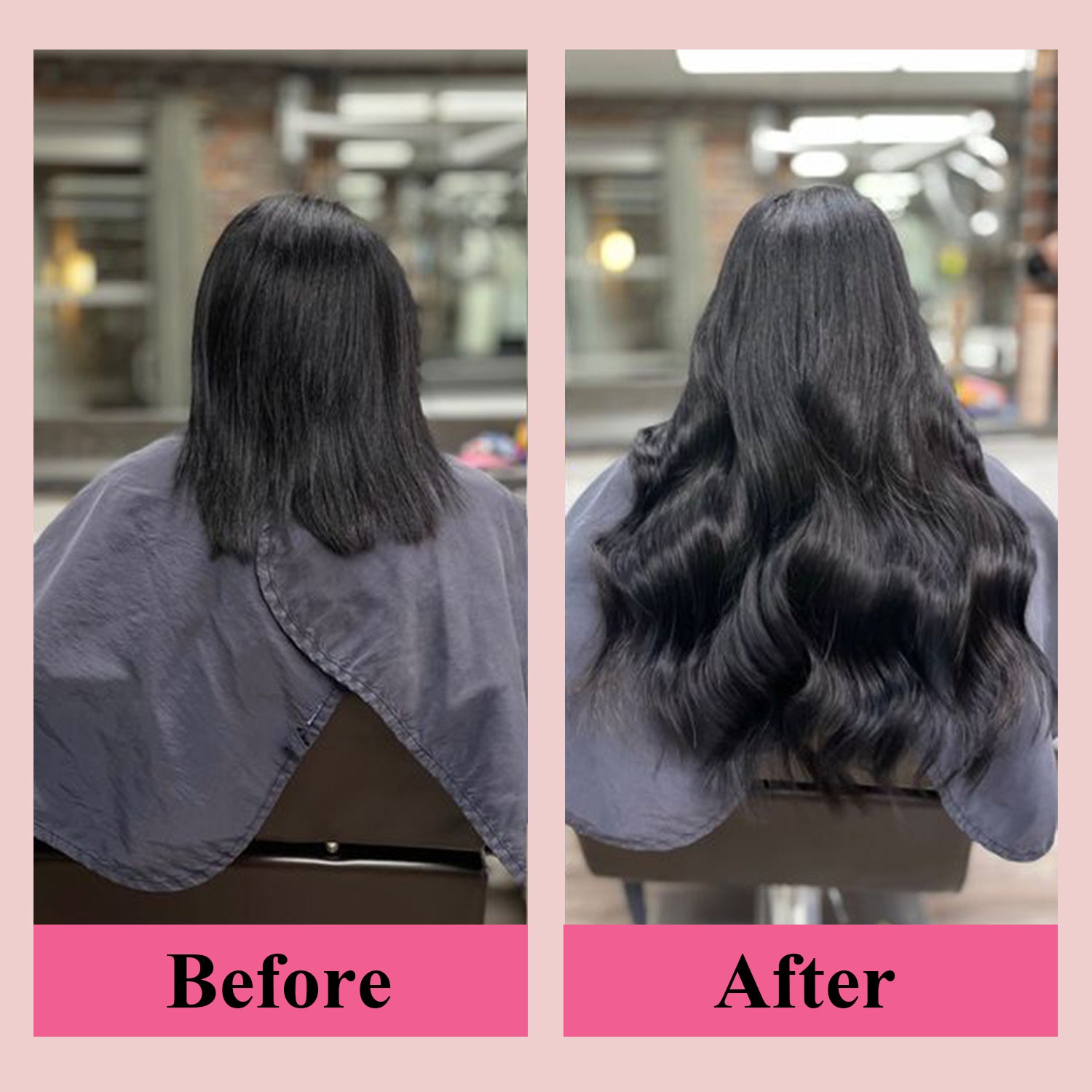#1B 6Pcs Body Wave | PU Seamless Clip ins | Extensions Real Human Hair | boruihair