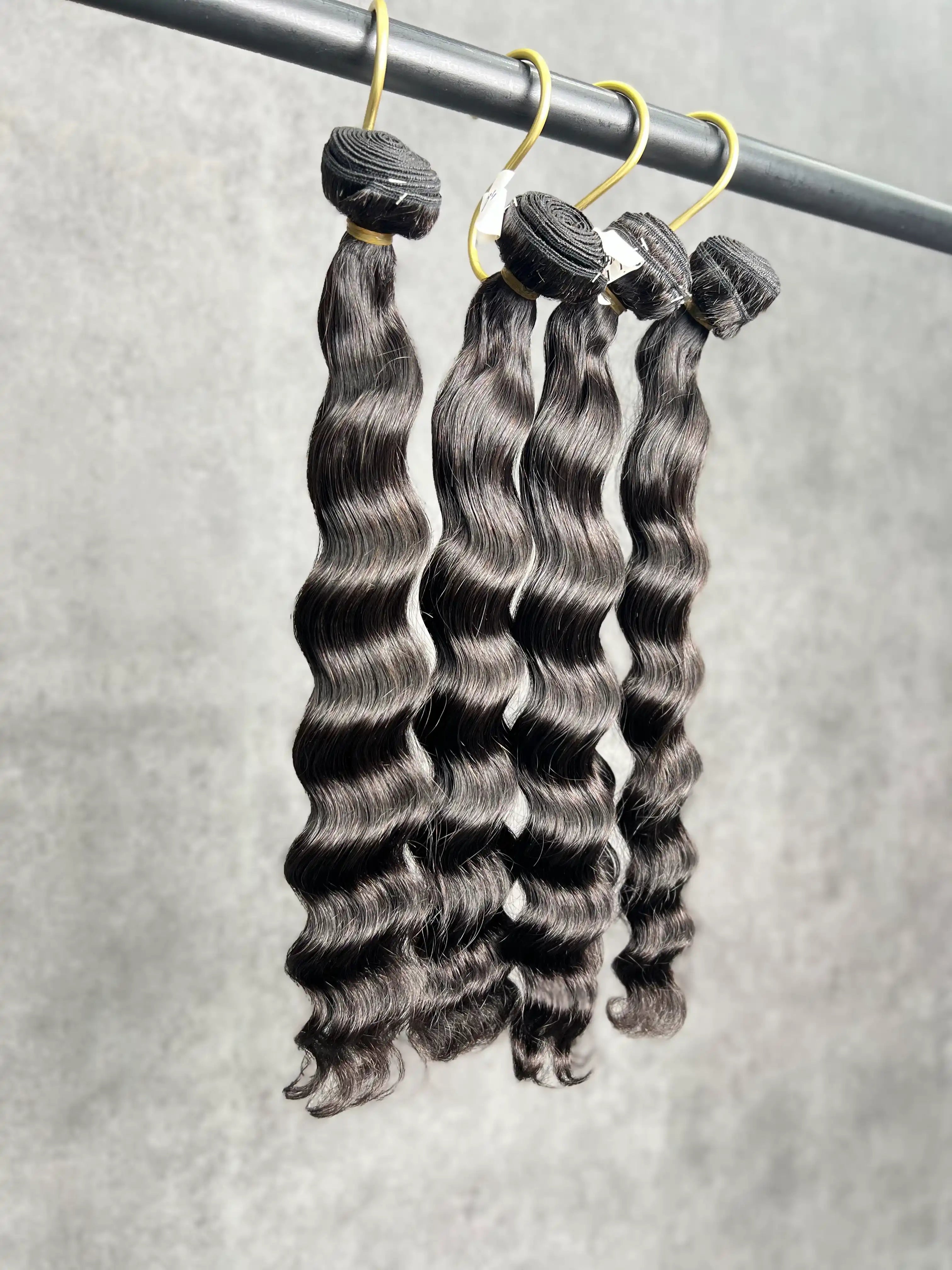 4PCS Indian wavy Top Vrigin Hair Bundles | 12–30 Inch |Boruihair | 100% Human Hair