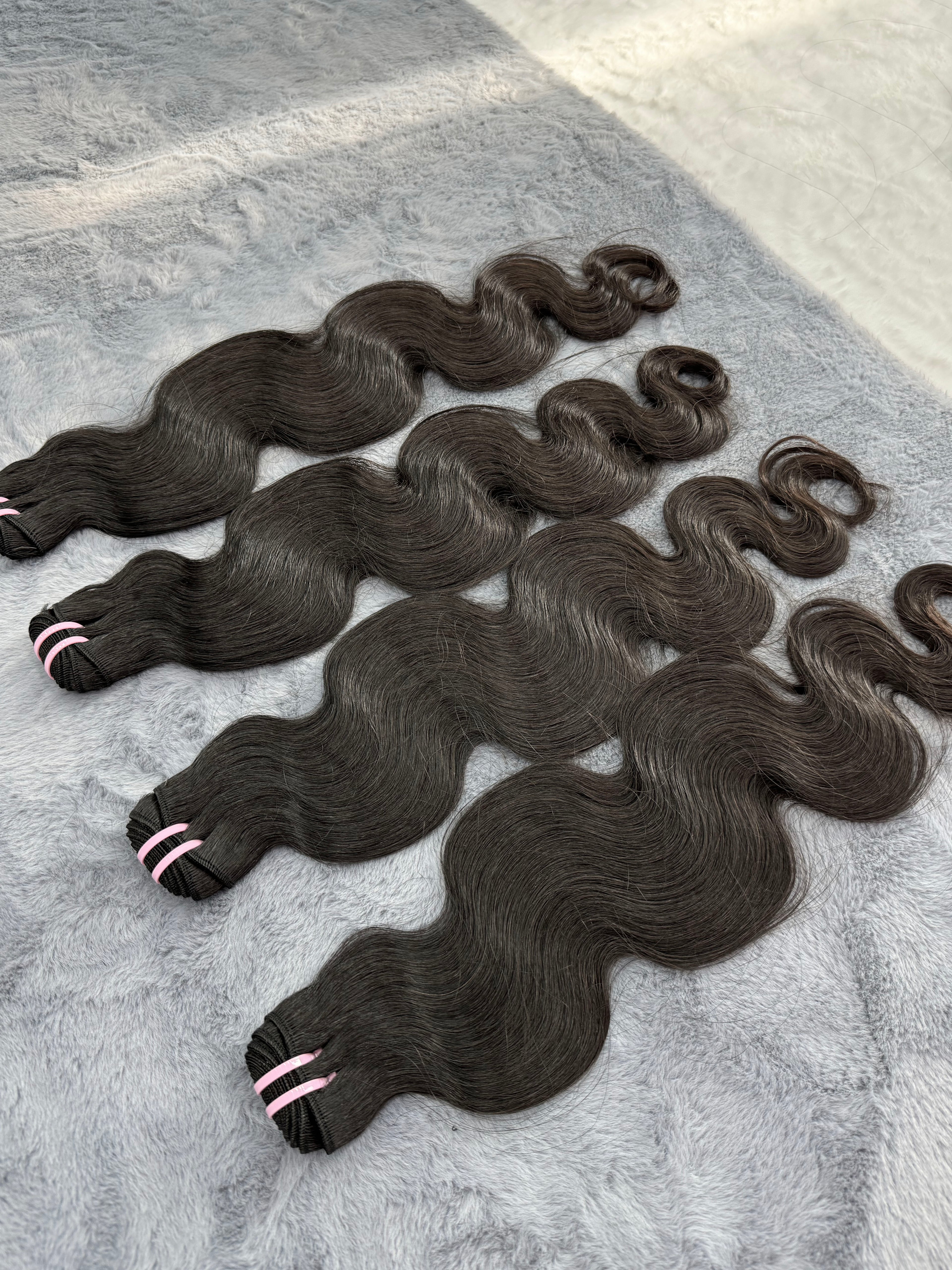 4PCS Body Wave Vietnamese Raw Pro Hair Bundles 100% human hair