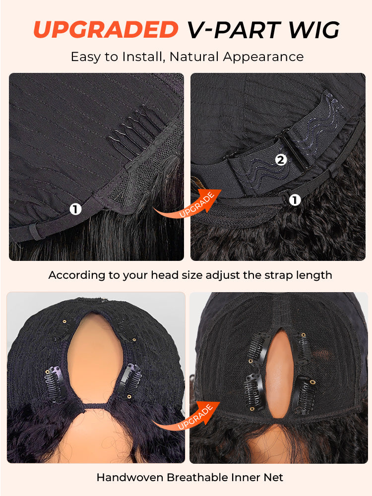 250% Density Boruihair Body Wave Glueless Pre‐Plucked Human Hair Wigs| V‐Part & U‐Part Options | 100% Human Hair