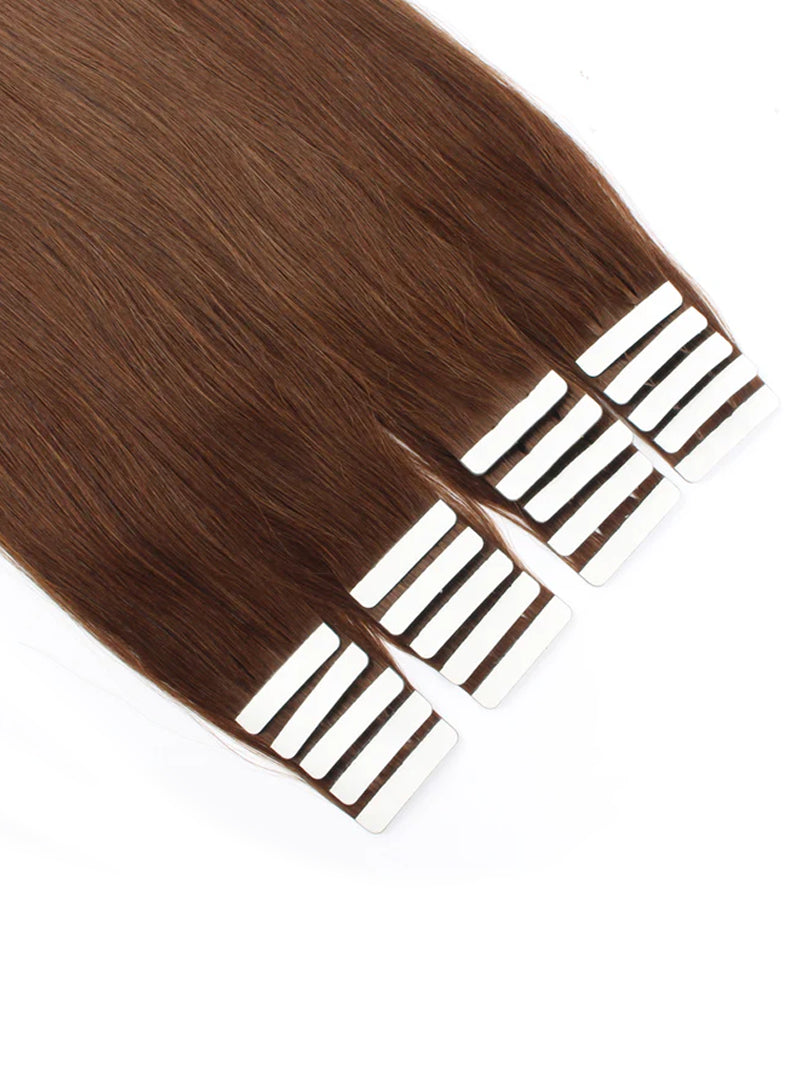 #4 Straight Tape in Hair  Extensions 20pcs 50g/pack Seamless Skin Weft Hair | 100% Human Hair | BORUIHAIR