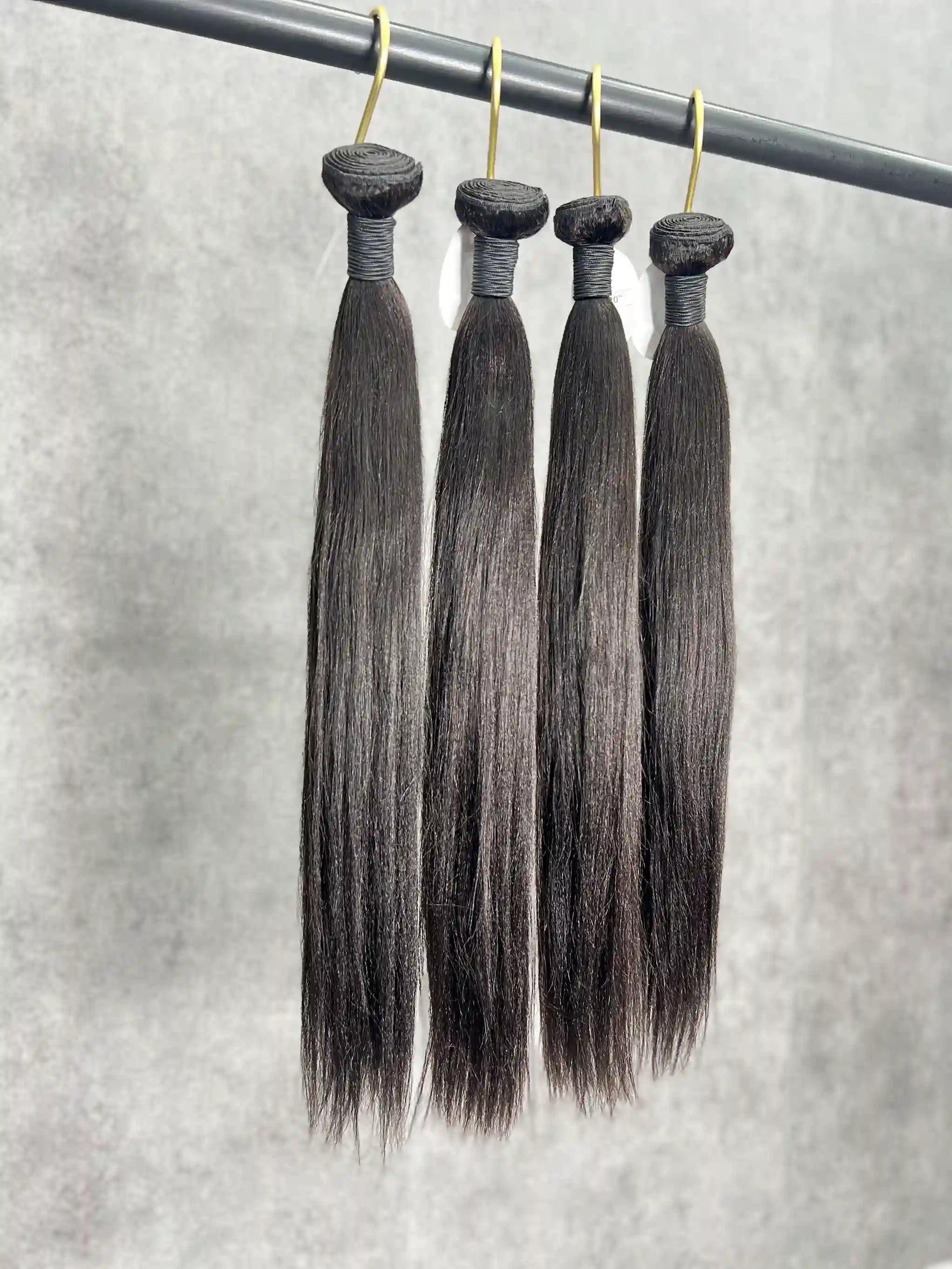 4PCS Yaki Straight Top Vrigin Hair Bundles | 12–30 Inch | Boruihair | 100% Human Hair
