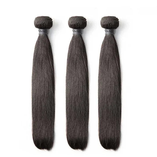 Straight 3PCS Bundles & 1PC 13x4 Lace Frontal | Transparent & HD Lace | 100% Human Hair | Top Virgin Hair