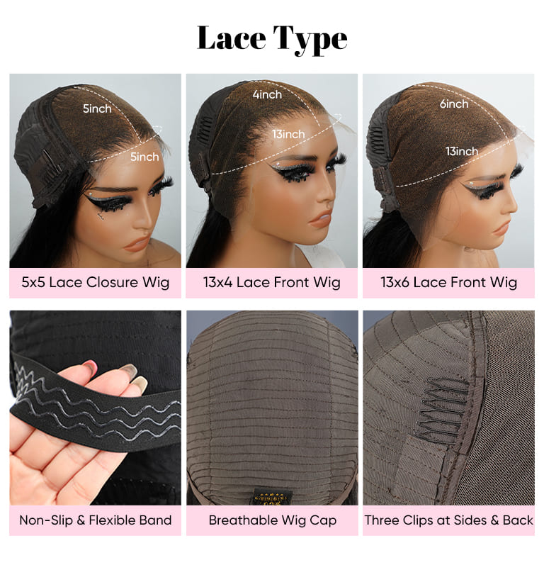 13x4 Water Wave Glueless Lace Wig | HD Lace & Transparent Lace | 200% & 250% Density | Boruihair 100% Human Hair