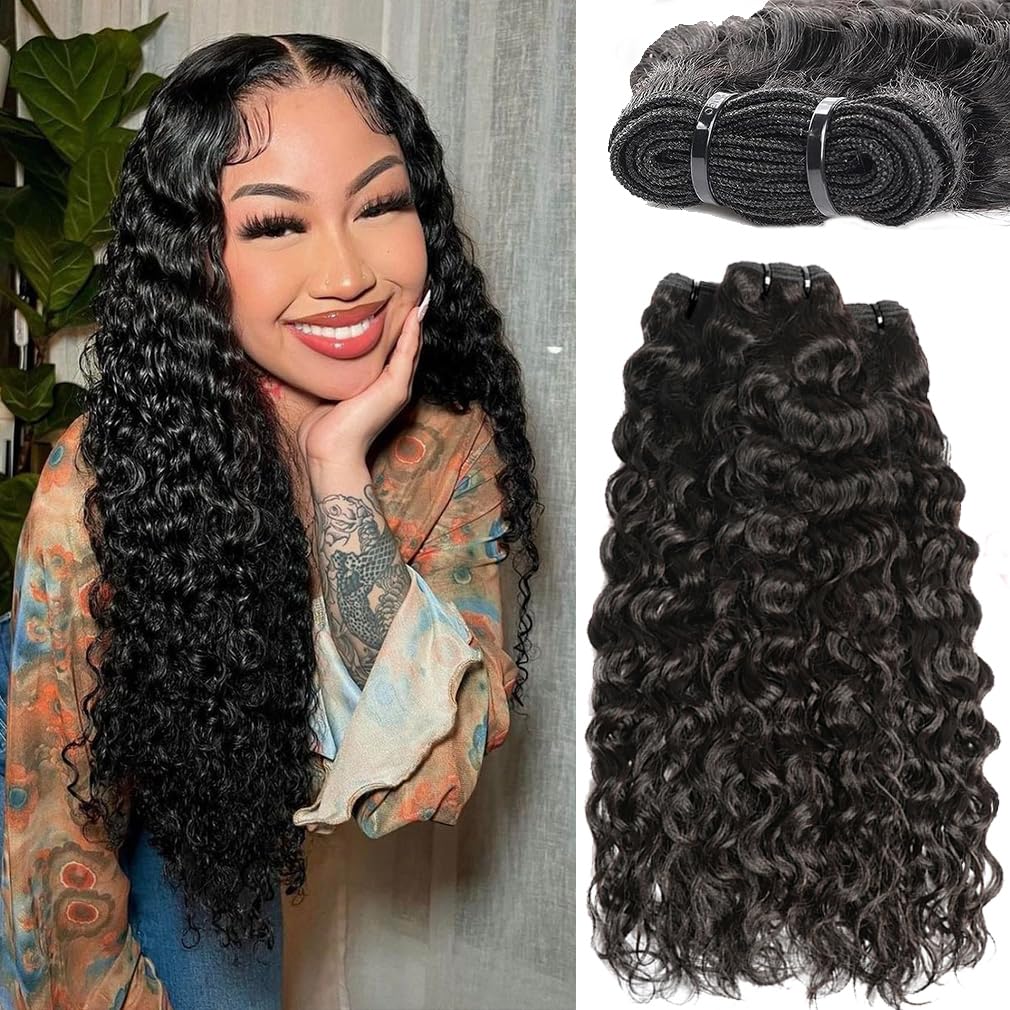 3PCS Water Wave Top Virgin Hair Bundles | 12–30 Inch |  Boruihair |  100% Human Hair