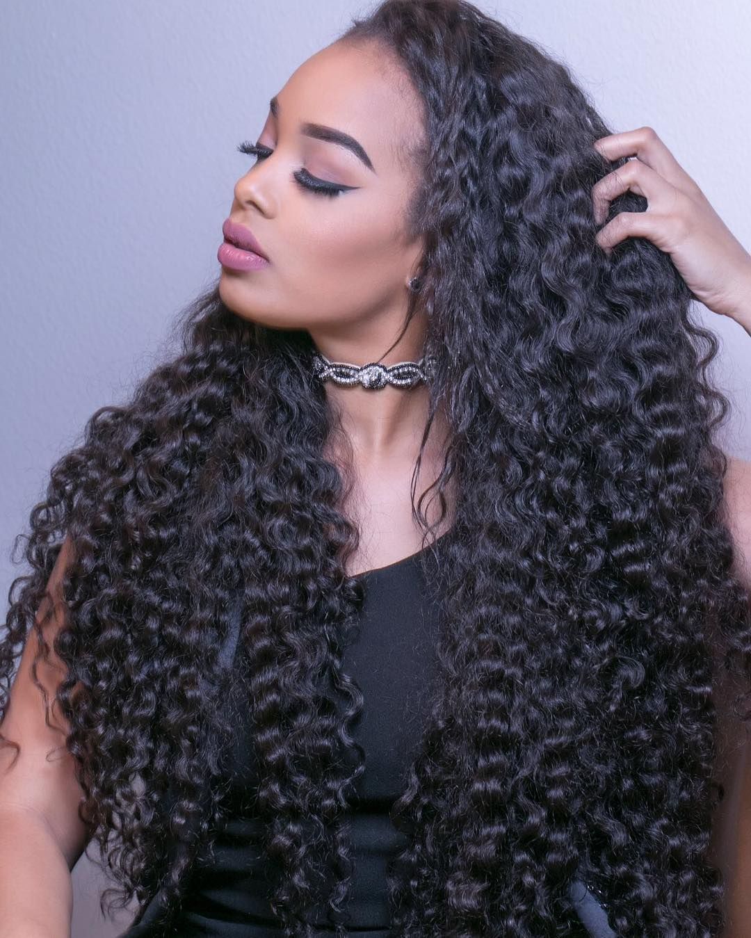 #1B Deep Curly Tape in Hair  Extensions 20pcs 50g/pack Seamless Skin Weft Hair | 100% Human Hair | BORUIHAIR