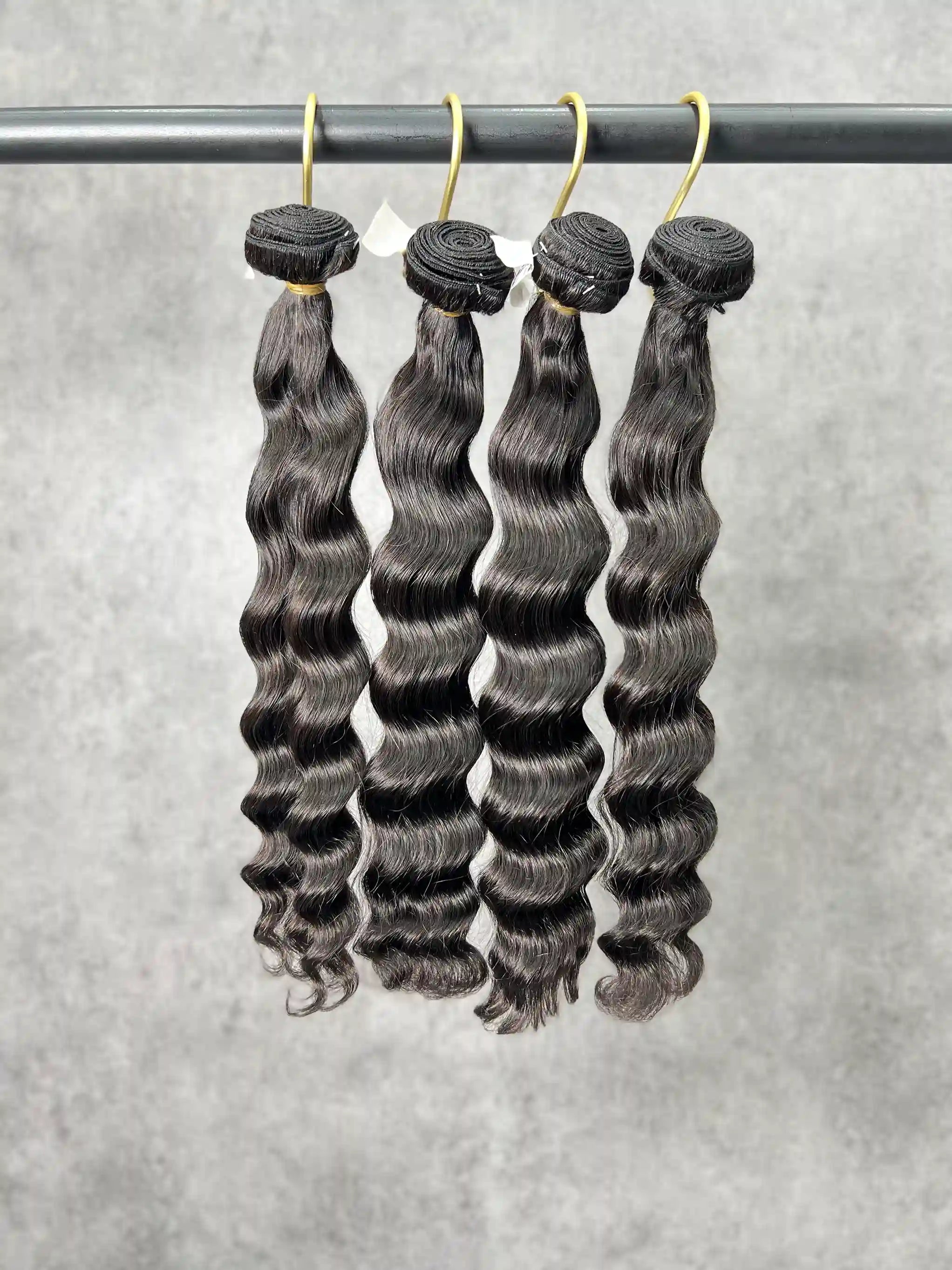 4PCS Indian wavy Top Vrigin Hair Bundles | 12–30 Inch |Boruihair | 100% Human Hair
