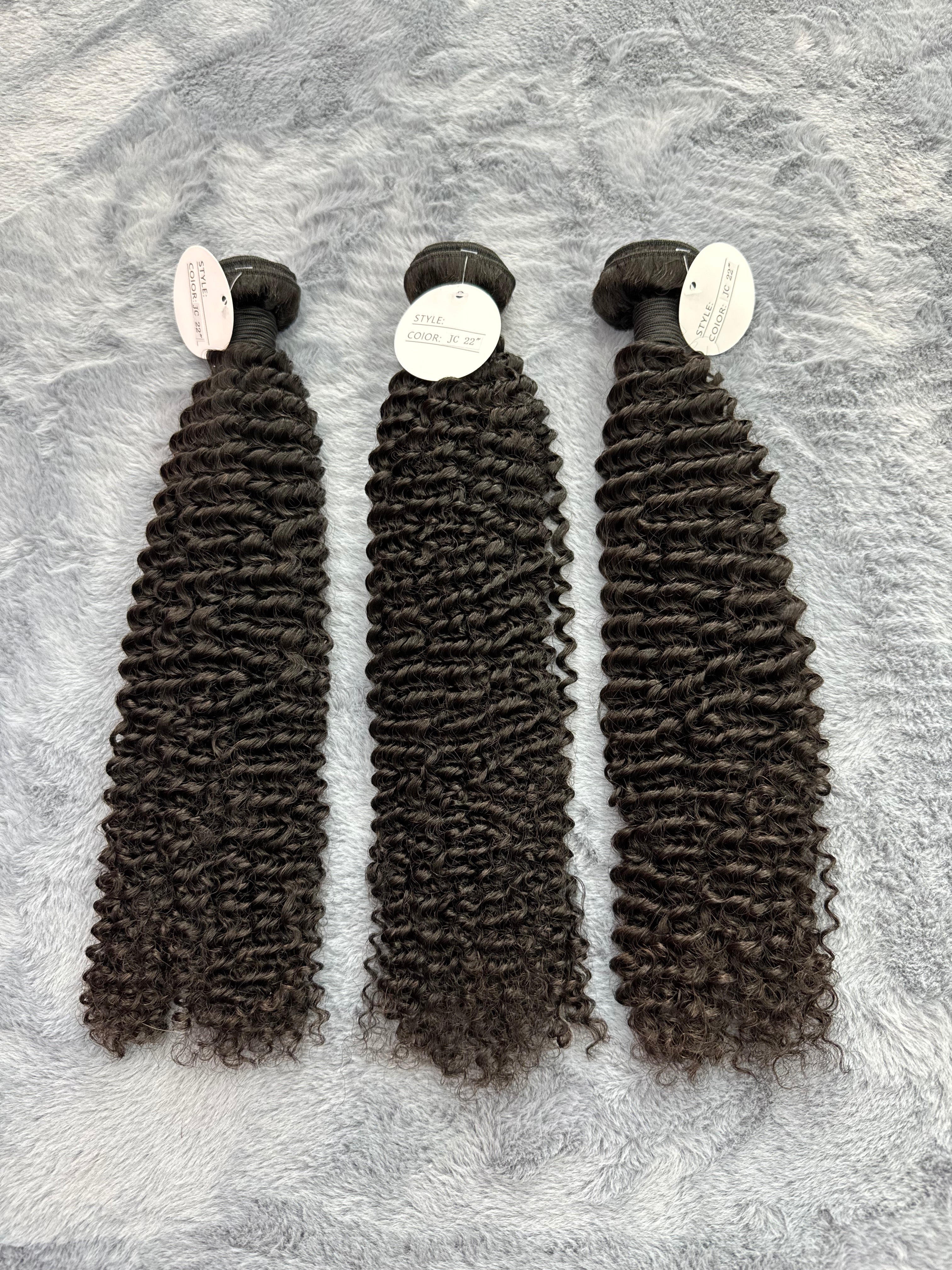 3PCS Jerry Curly Top Virgin Hair Bundles | 12–30 Inch |  Boruihair |  100% Human Hair