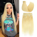 #613 Straight | Clip in Hair | 6Pcs 100g | PU Seamless Clip ins | Extensions Real Human Hair | boruihair