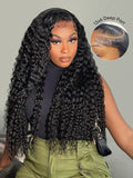 Deep Curly Glueless Lace Wig | HD Lace & Transparent Lace | Pre Bleached Knots Wig | 100% Human Hair | Boruihair