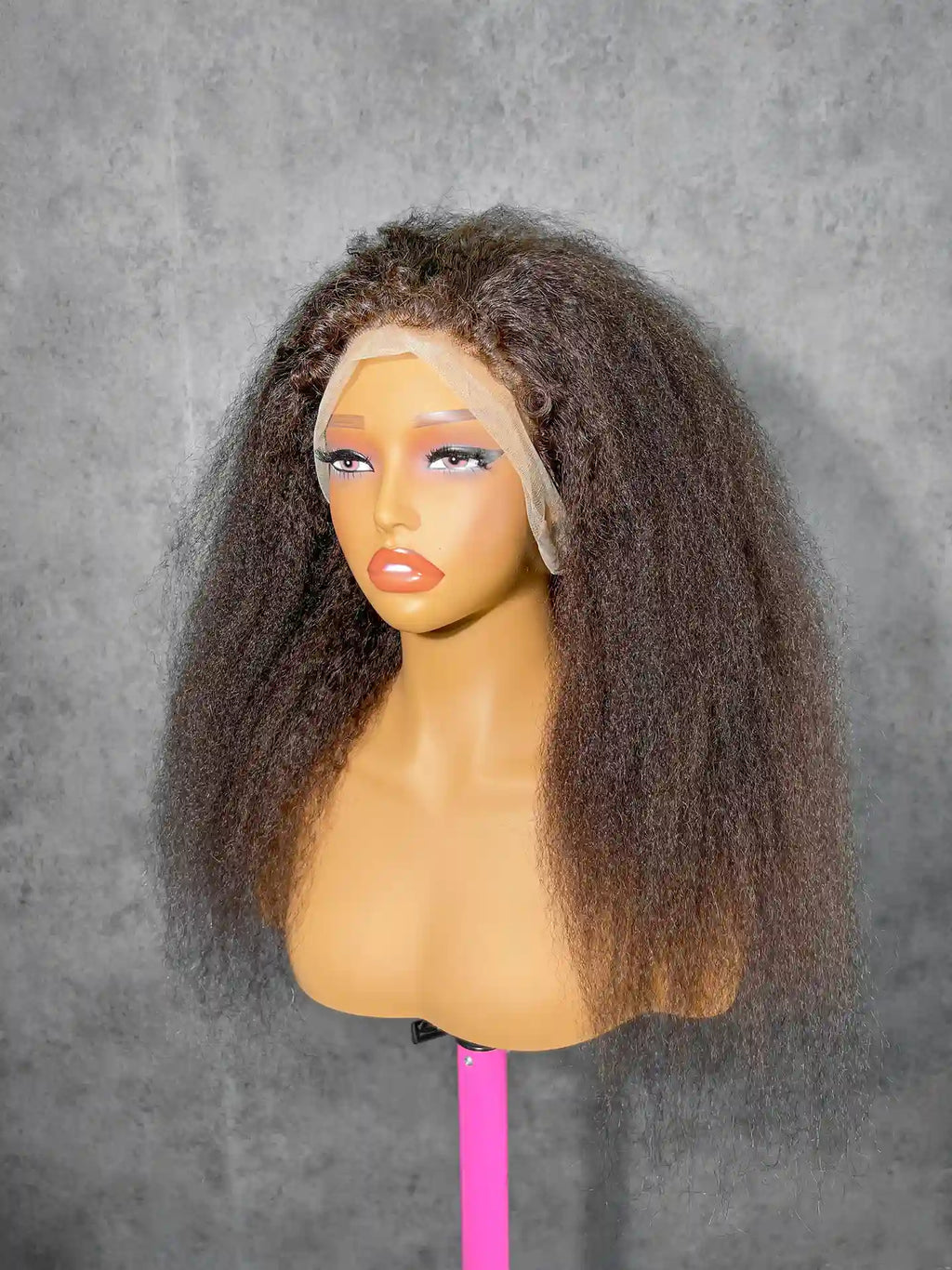 4C Baby Hairline Kinky Straight 250% Density | 360 HD Lace Wig| 100% Human Hair | Boruihair