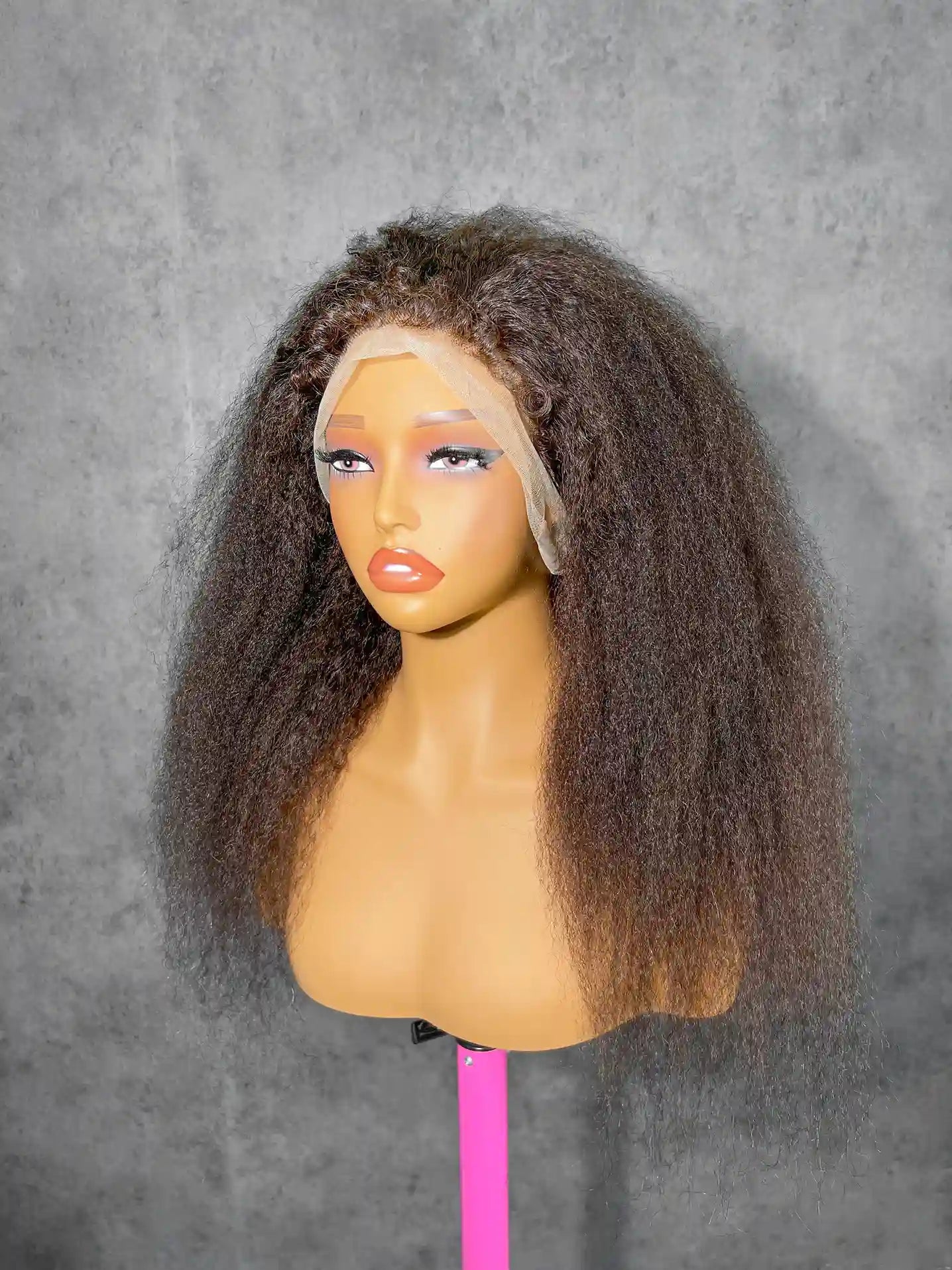 4C Baby Hairline Kinky Straight 250% Density | 360 HD Lace Wig| 100% Human Hair | Boruihair