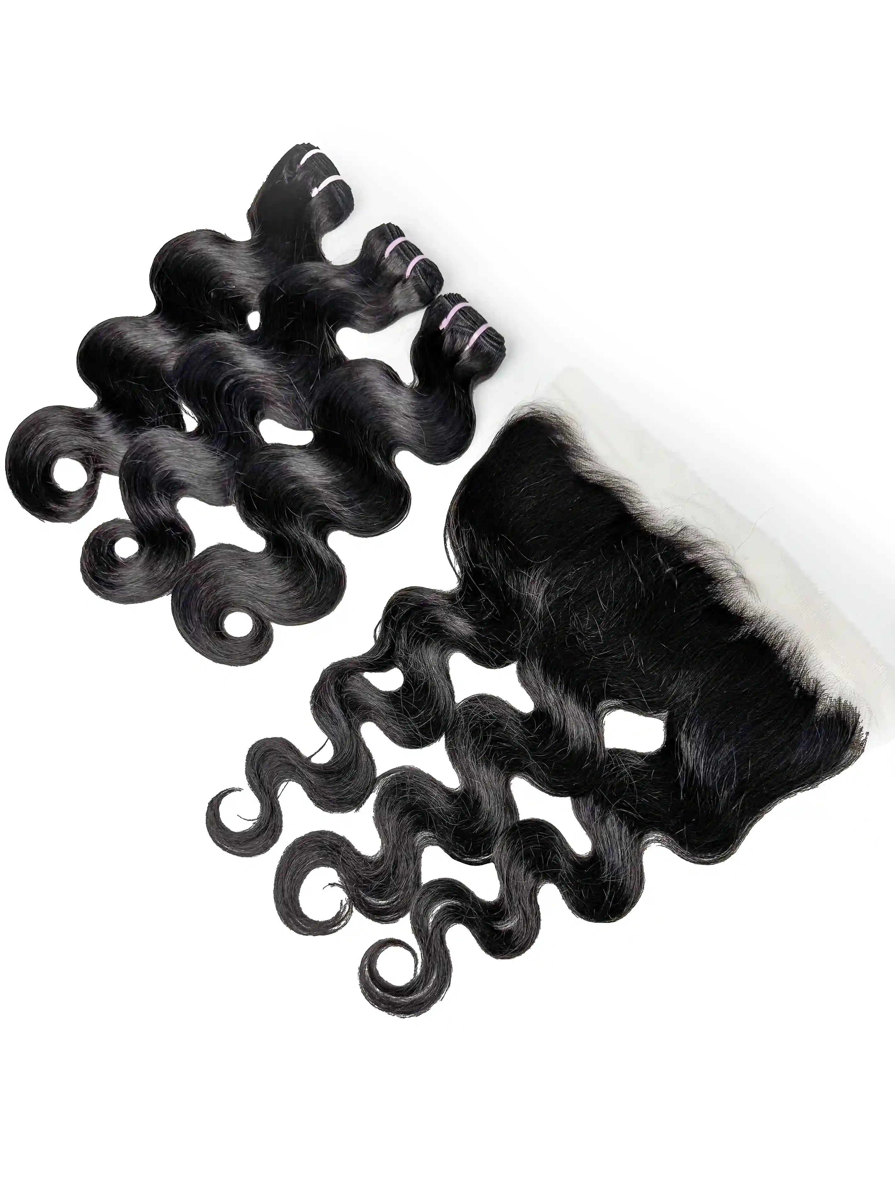 Body Wave 3PCS Bundles & 1PC 13x4 Lace Frontal | Transparent & HD Lace | 100% Human Hair | Top Virgin Hair