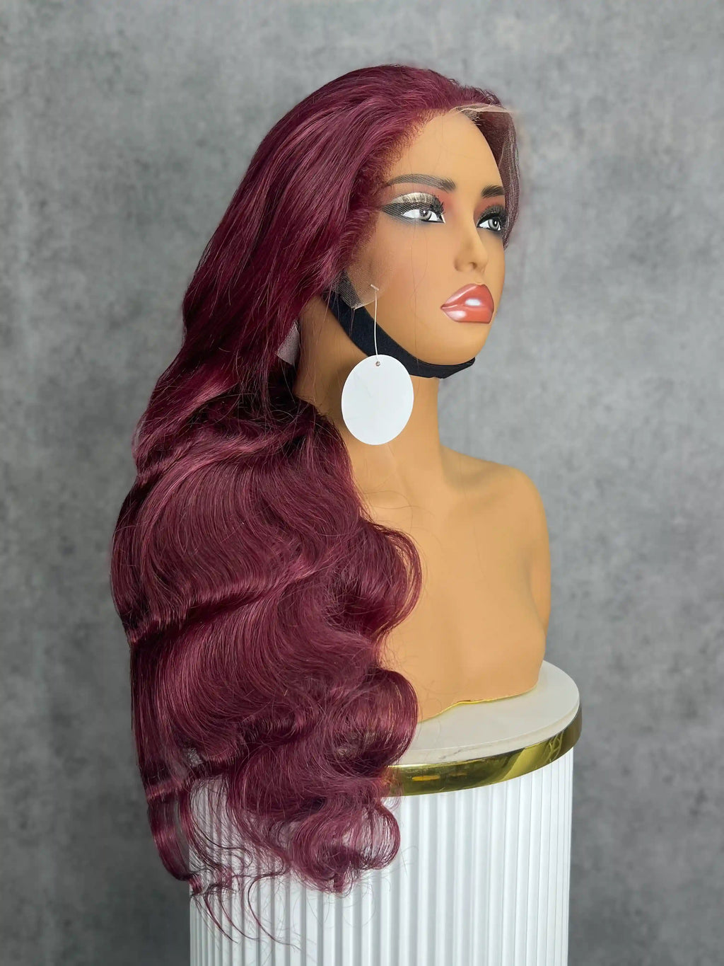 200% Density 99J Body Wave HD Closure Lace Color Wig | 5x5,6x6 & 7x7 Closure | 100% Human Hair | Boruihair