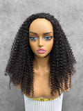 Kinky Curly | Virgin Hair | Wear & Go Half Wig | 3 In 1 Wig No Glue Half Wig | 100% Human Hair