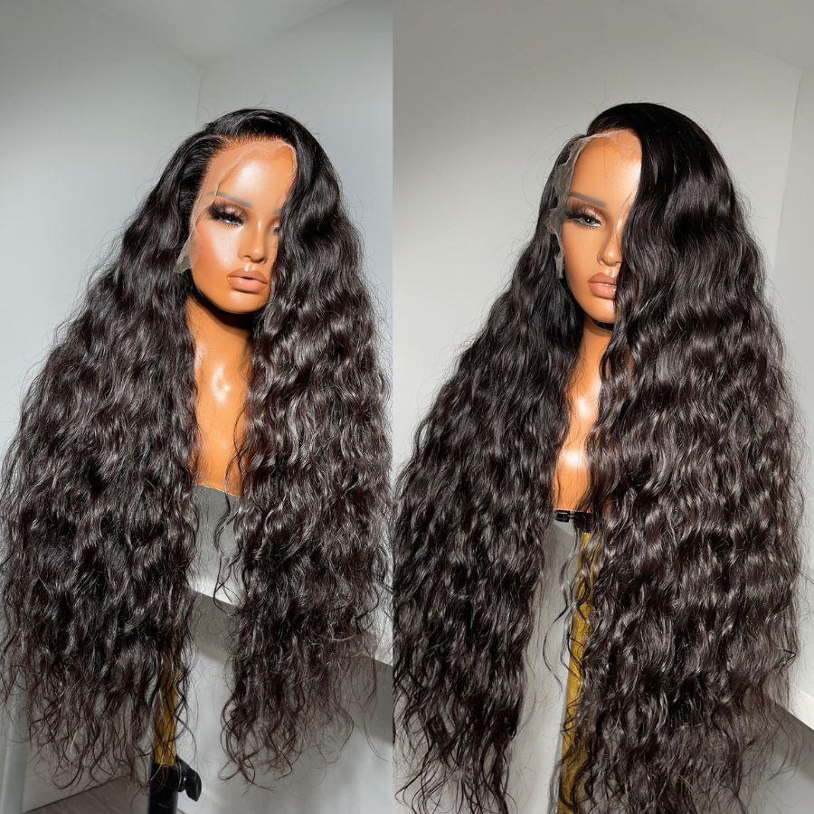 13x6 Water Wave Glueless Lace Wig | HD Lace & Transparent Lace | 200% & 250% Density | Boruihair 100% Human Hair