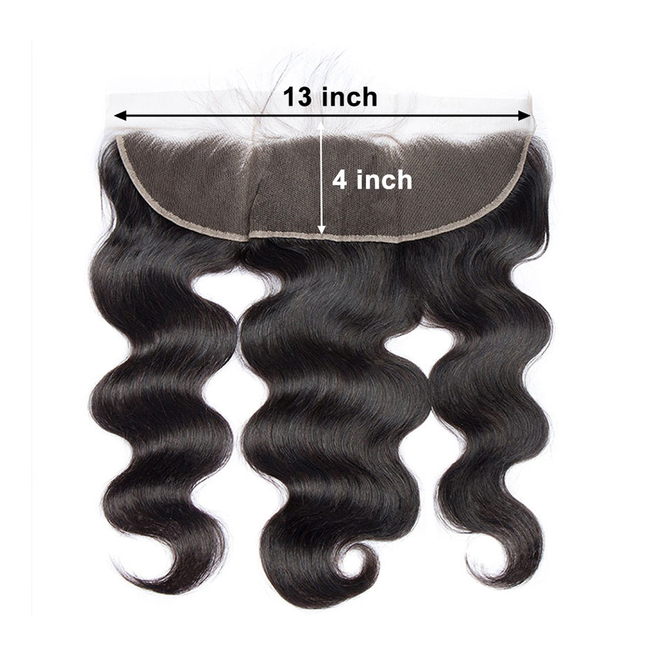 Body Wave 3PCS Bundles & 1PC 13x4 Lace Frontal | Transparent & HD Lace | 100% Human Hair | Top Virgin Hair