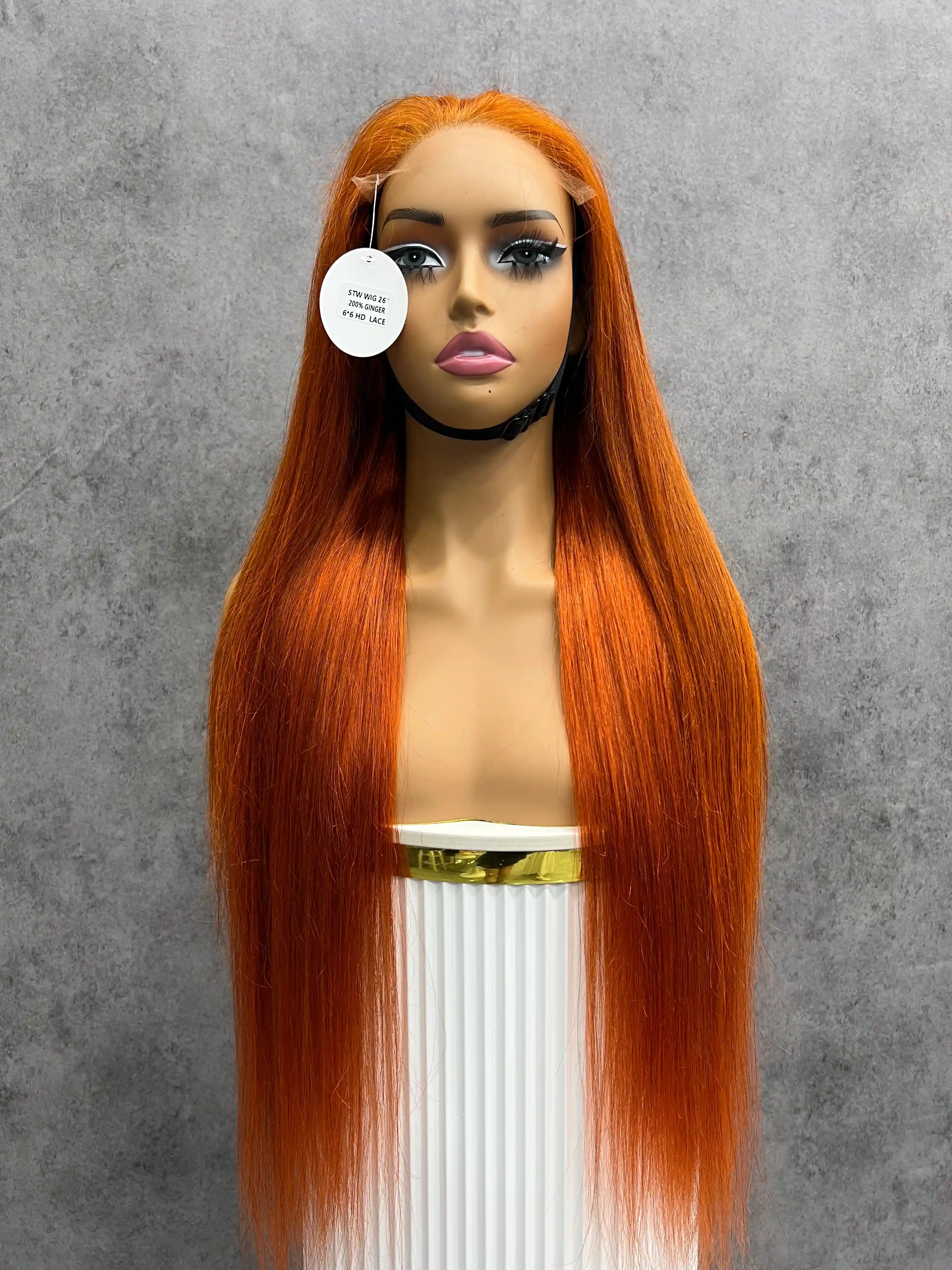 200% Ginger Straight HD Lace Color Wig | 5x5,6x6 & 7x7 Closure | 100% Human Hair | Boruihair
