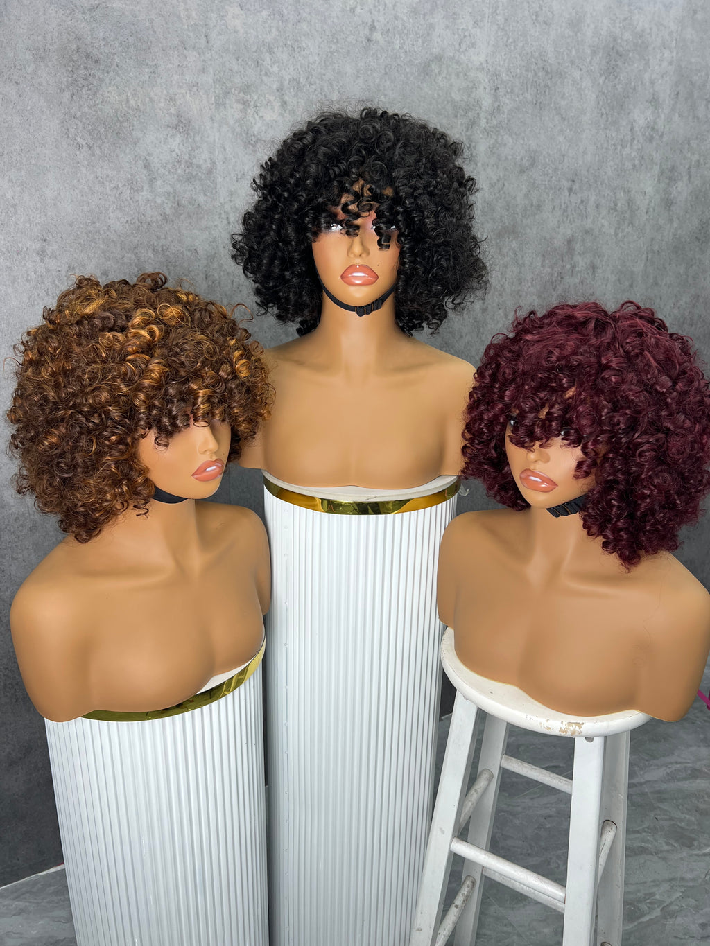 SDD Rose Curly Drawstring Wigs Easy To Wear & Go 3/4 Flip Over Half Wig Glueless 100% Human Hair