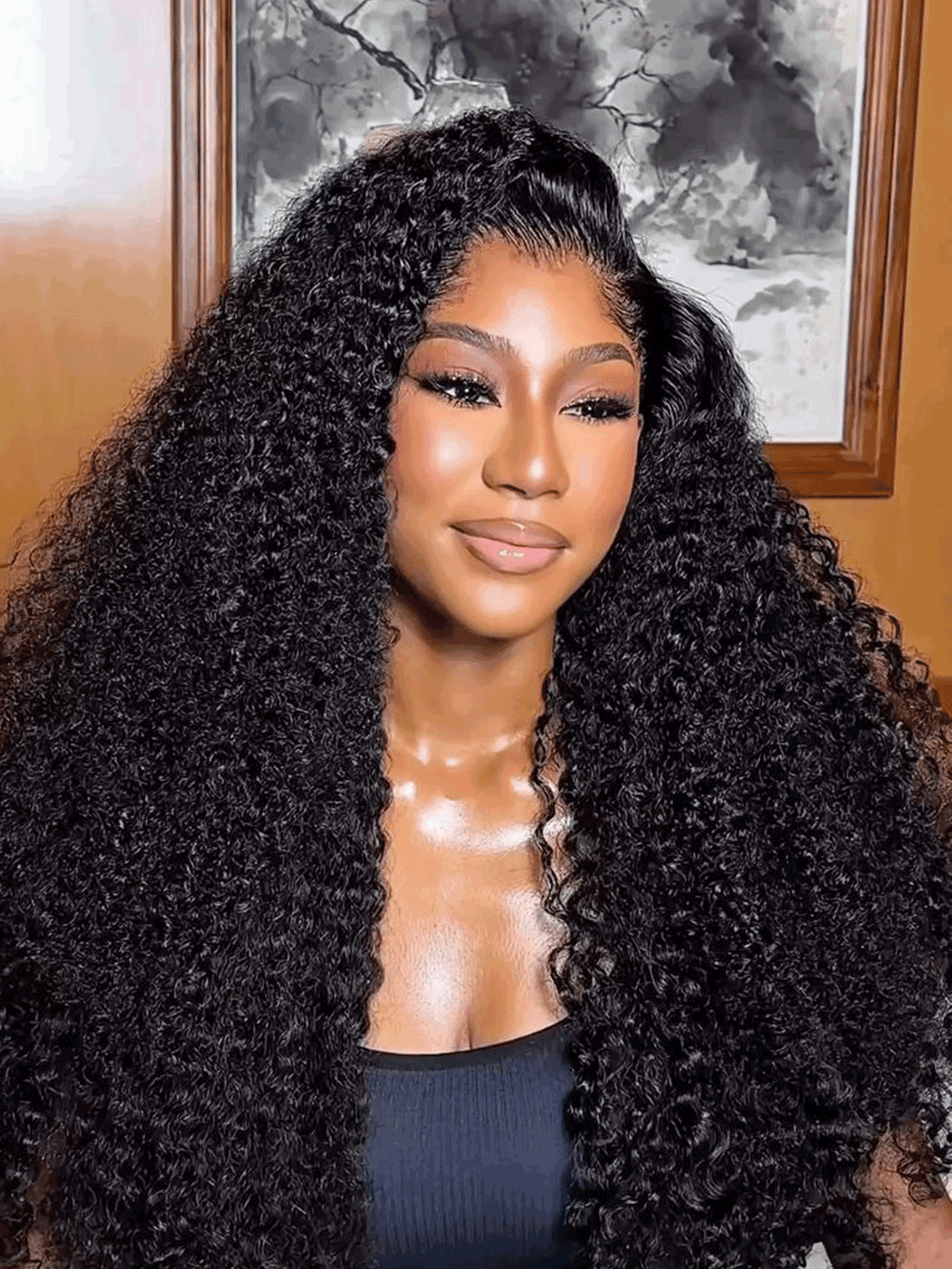 13x4 Burmese Curly Glueless Lace Wig | HD Lace & Transparent Lace | 200% & 250% Density | Boruihair 100% Human Hair