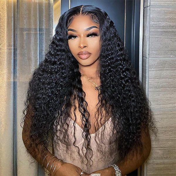 250% Density Boruihair Burmese Curly Glueless Pre‐Plucked Human Hair Wigs| V‐Part & U‐Part Options | 100% Human Hair