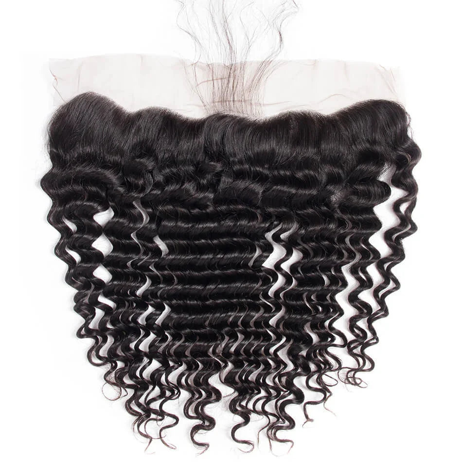 Deep Wave Lace 4x4 & 5x5 Closures | 12–22"| 100% Human Hair | Transparent & HD Lace | Boruihair