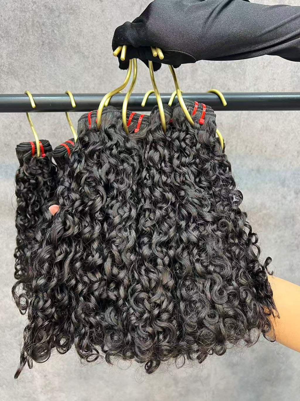 3PCS  Double Drawn Pixie Curly Large Curls Burmese Hair Bundles | 10–24 Inch | Boruihair | 100% Human Hair