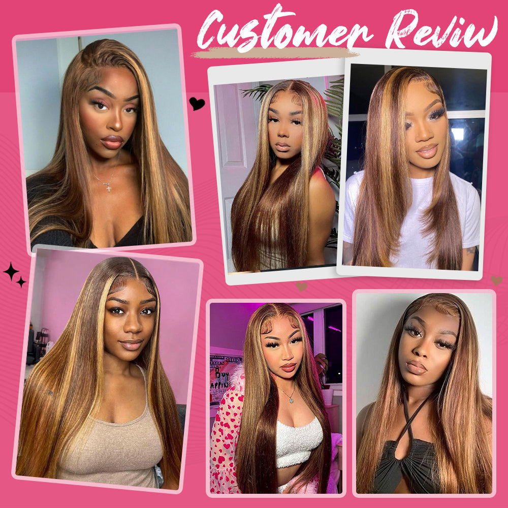 #P4/27/T4 Straight | 6Pcs 100g | PU Seamless Clip ins Hair | 100% Human Hair | boruihair