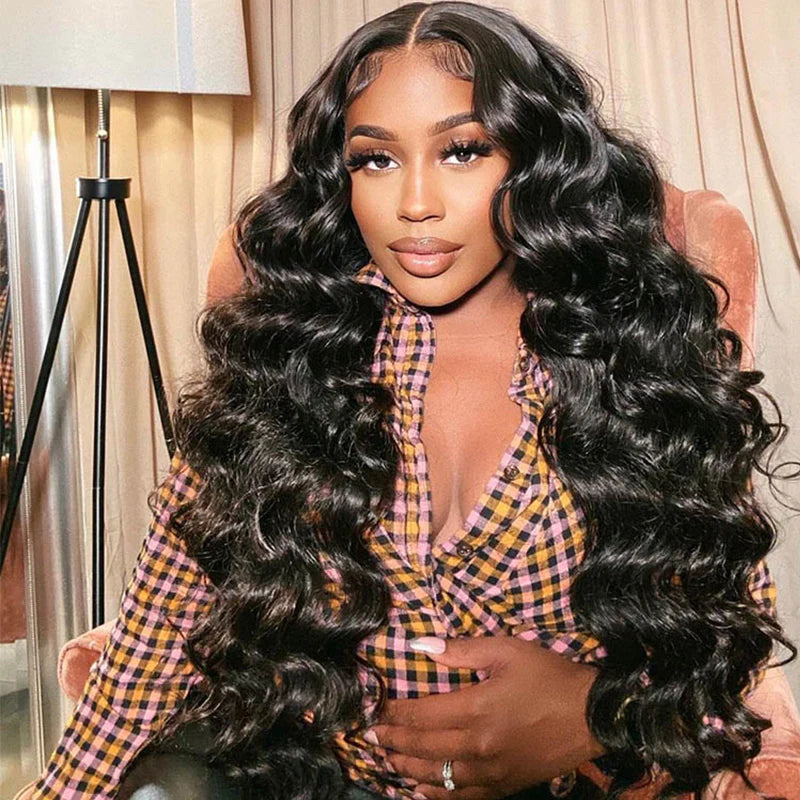 13x4 Loose Wave Glueless Lace Wig | HD Lace & Transparent Lace | 200% & 250% Density | Boruihair 100% Human Hair