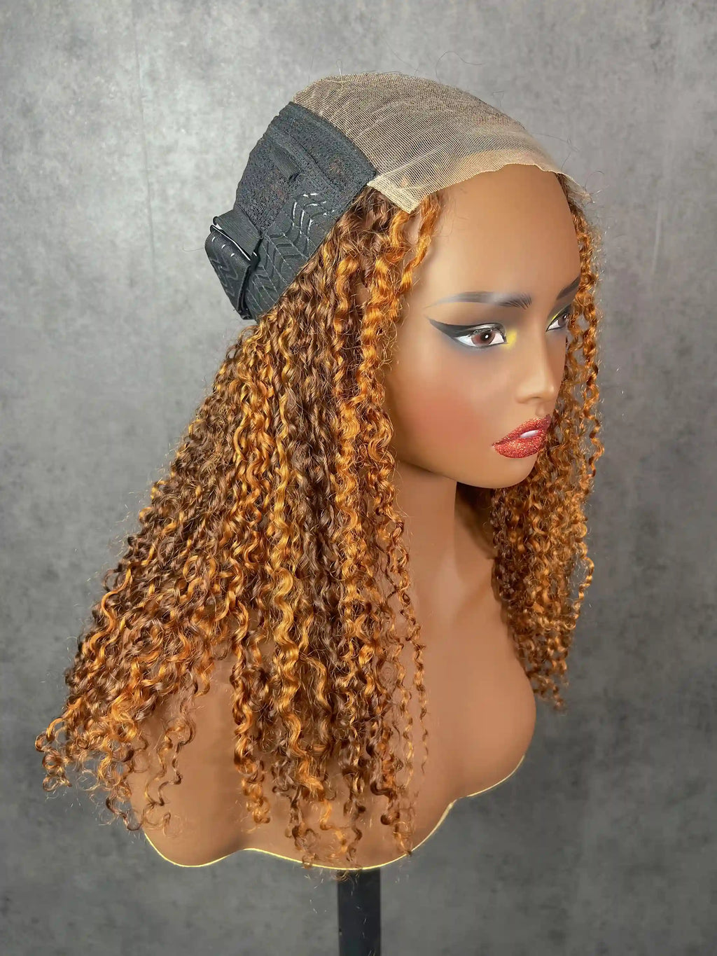 Pixie Curly SDD #P4/27 Colorful Closure Lace Wig BoruiHair| 5x5 Closure & 13x4 Frontal| 100% Human Hair