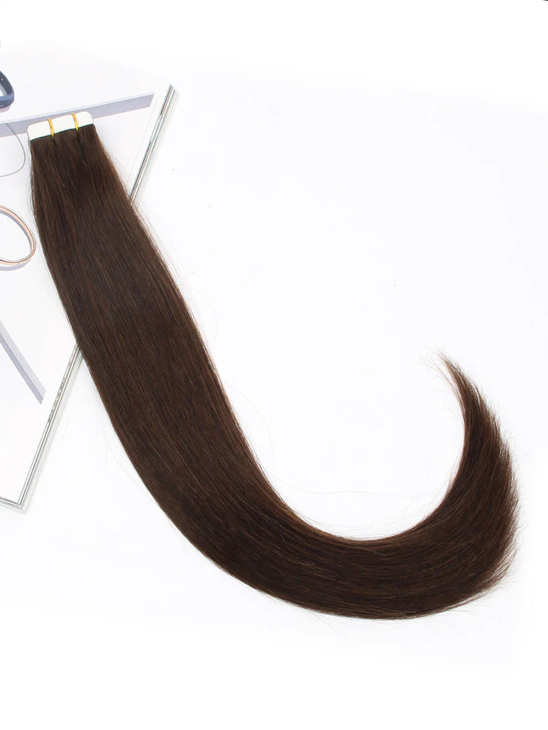 #3 Straight Tape in Hair  Extensions 20pcs 50g/pack Seamless Skin Weft Hair | 100% Human Hair | BORUIHAIR