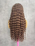 4# Deep Wave 250% Density HD Lace Color Wig | 13x4, 13x6 Frontal | 100% Human Hair | Boruihair