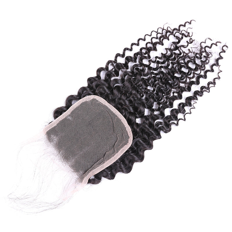 Kinky Curly 3PCS Bundles & 1PC 5x5 Lace Closure | Transparent & HD Lace | 100% Human Hair | Top Virgin Hair