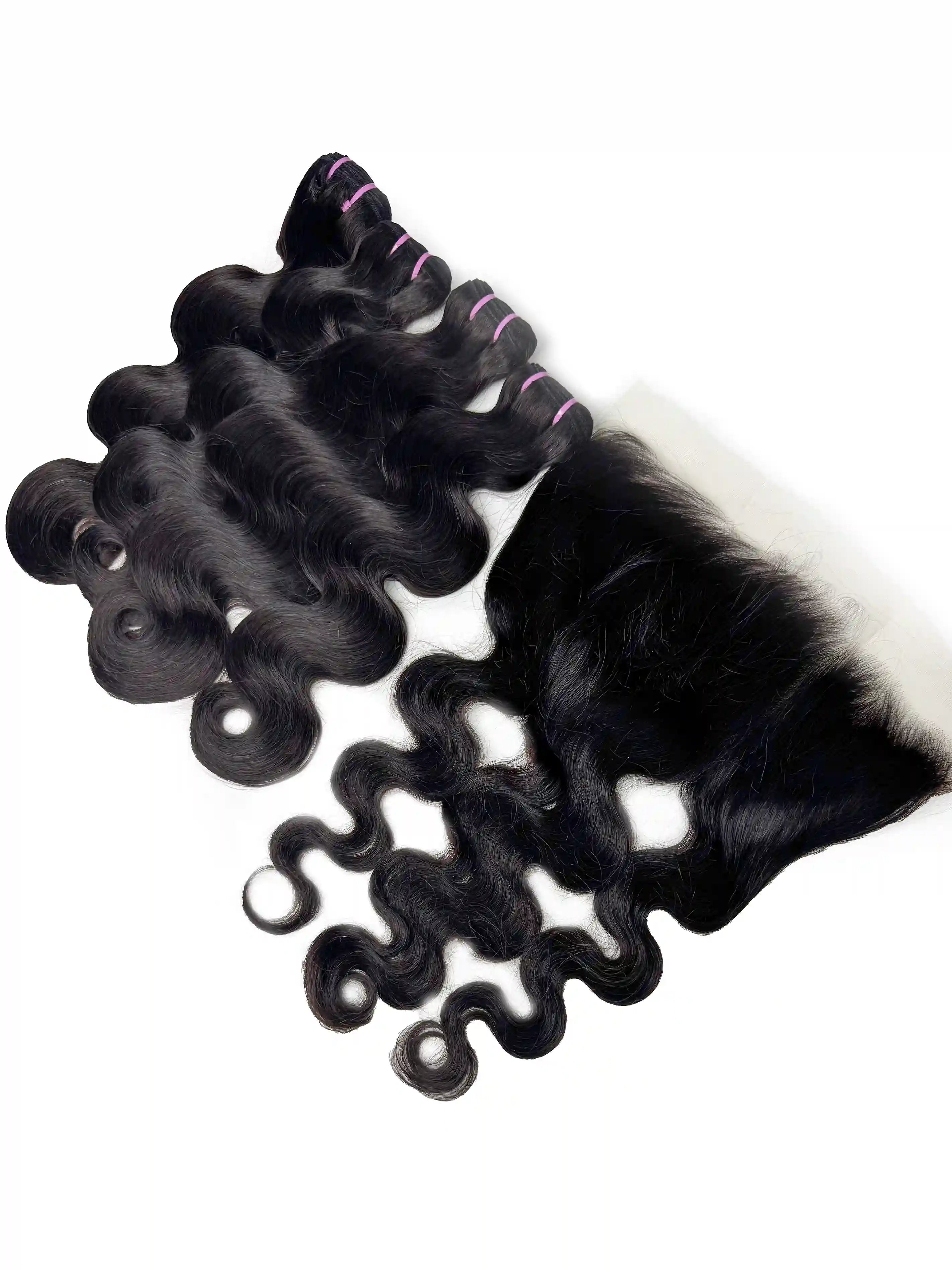 Body Wave 4PCS Bundles & 1PC 13x6 Lace Frontal | Transparent & HD Lace | 100% Human Hair | Top Virgin Hair