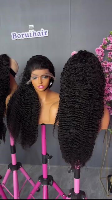 13x6 Burmese Curly Glueless Lace Wig | HD Lace & Transparent Lace | 200% & 250% Density | Boruihair 100% Human Hair
