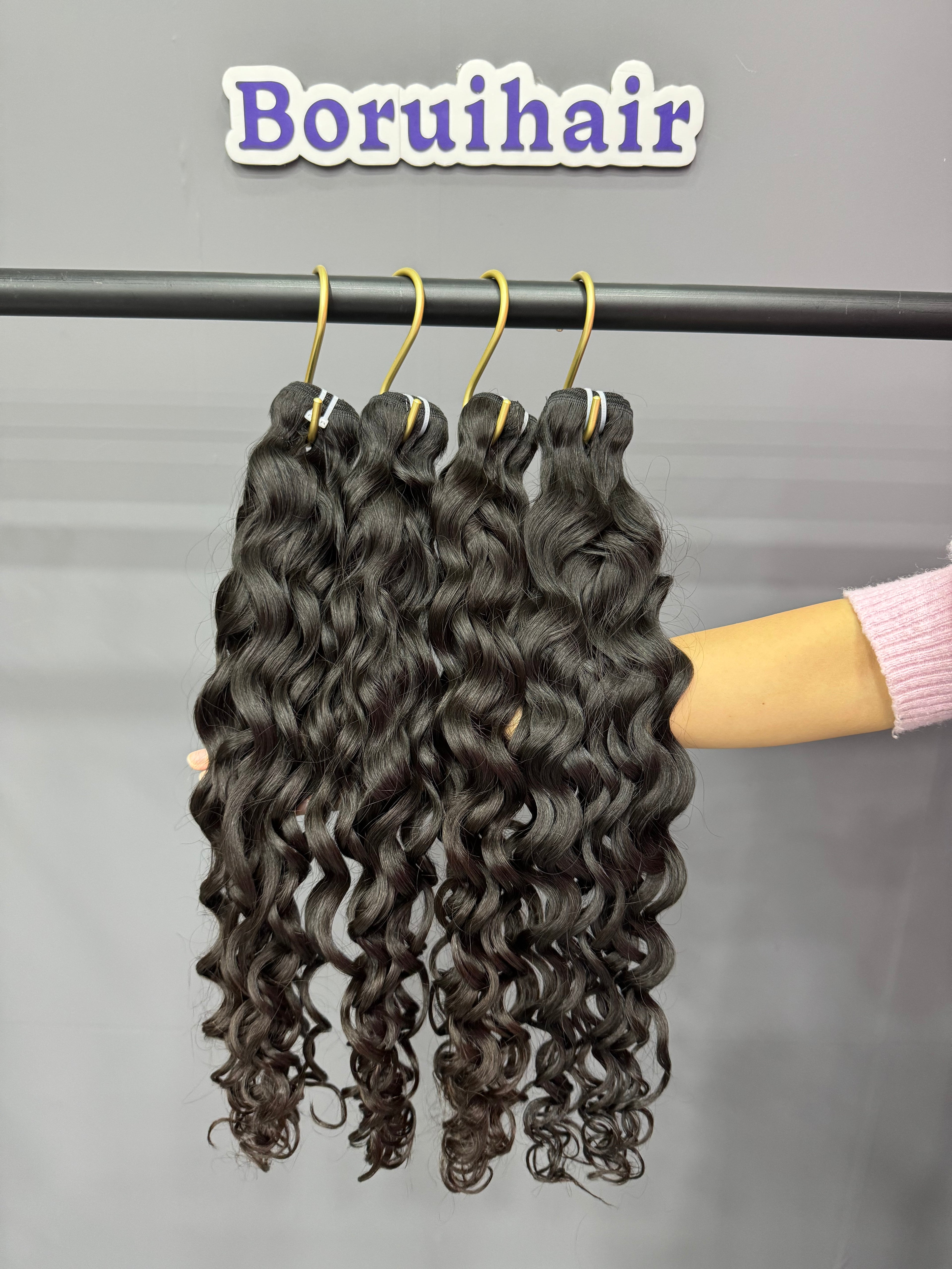 Water Wave 4PCS Bundles & 1PC 13x6 Lace Frontal | Transparent & HD Lace | 100% Human Hair | Top Virgin Hair