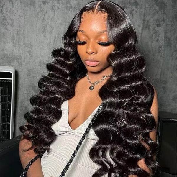 250% Density Boruihair Loose Wave  Glueless Pre‐Plucked Human Hair Wigs| V‐Part & U‐Part Options | 100% Human Hair