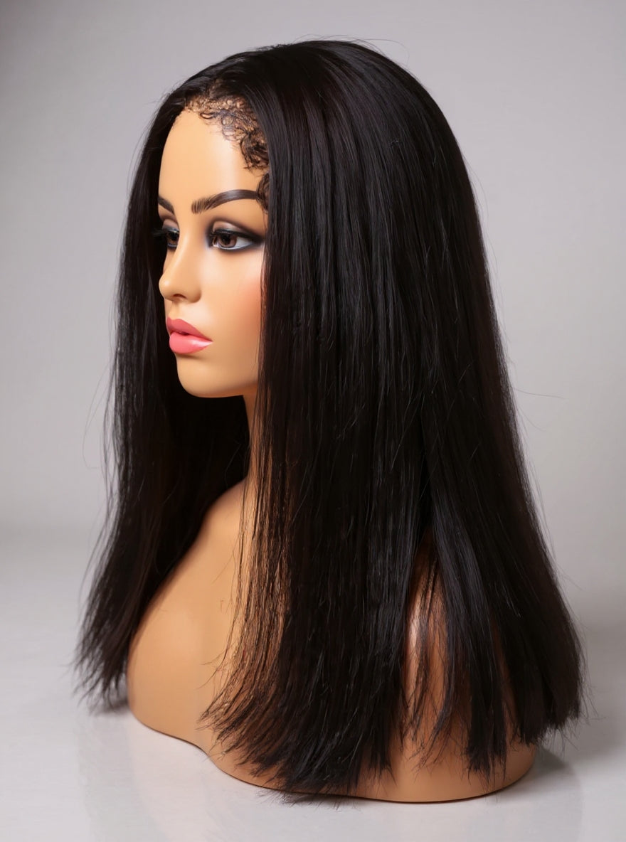4C Edges Baby Hair Lace Wig | 13x4 & 13x6 HD Lace Frontal Wig| Natural Hairline Straight Wig