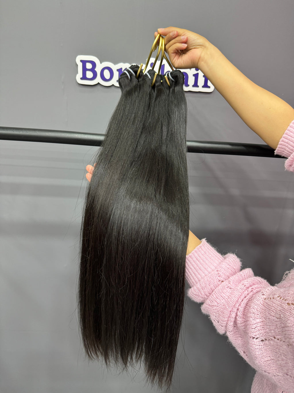Straight 4PCS Bundles & 1PC Closure or Frontal – 5x5, 13x4 & 13x6 | 100% Human Hair | Transparent Lace Wig | Boruihair