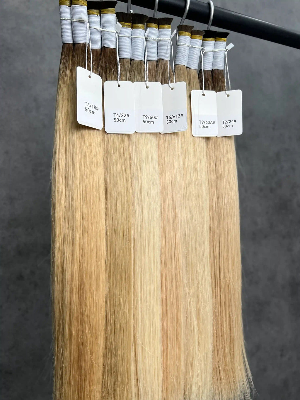 20 Inch T-Shaped Straight Hair With Two-Tone Ends For Hair Extensions And Braids | No Weft | 100% Human Hair