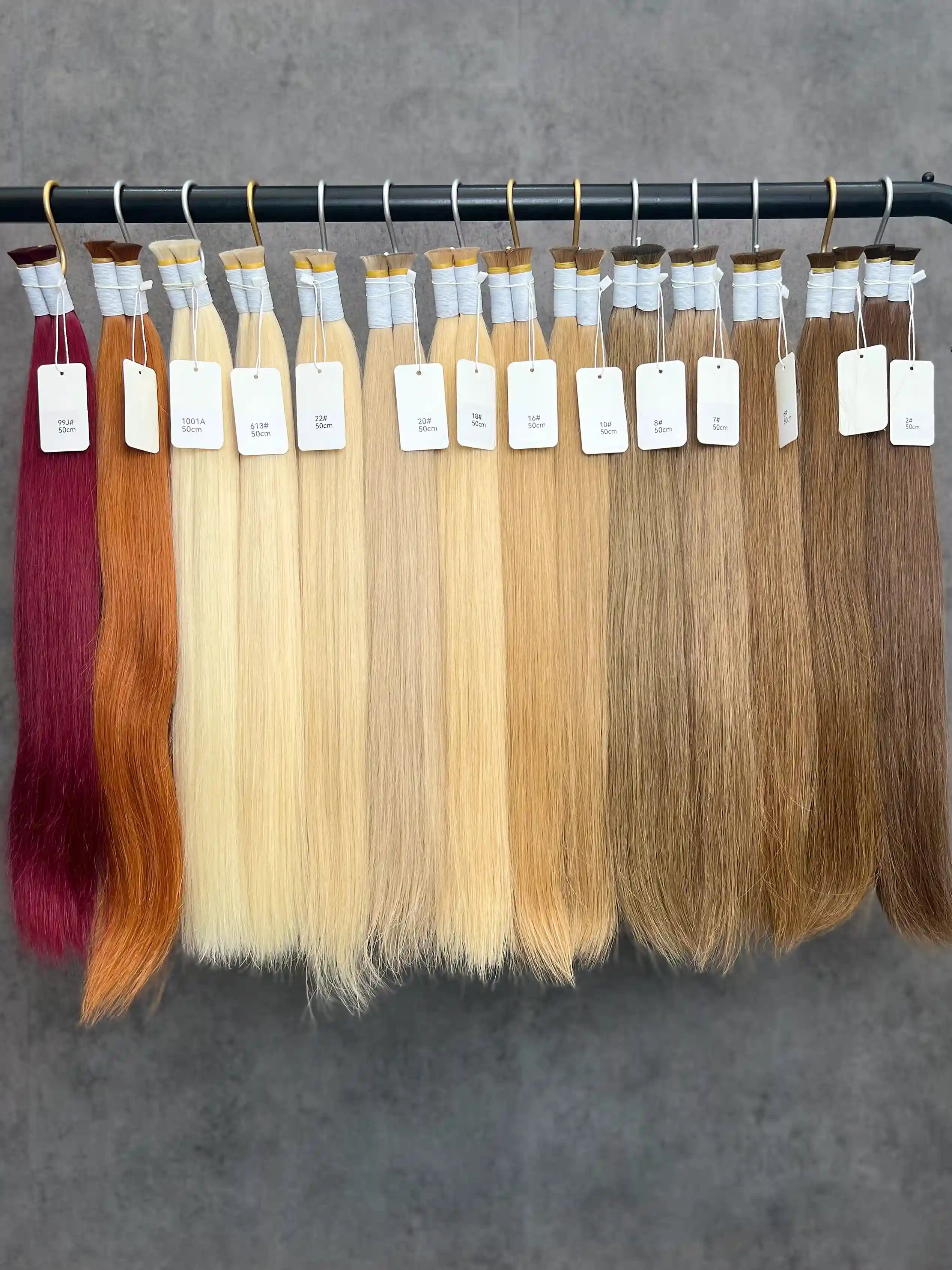 20–26 Inch Solid Color Bulk Vietnamese Straight Human Hair Extensions with Cuticle| Russian Bulk Hair | 100% Human Hair