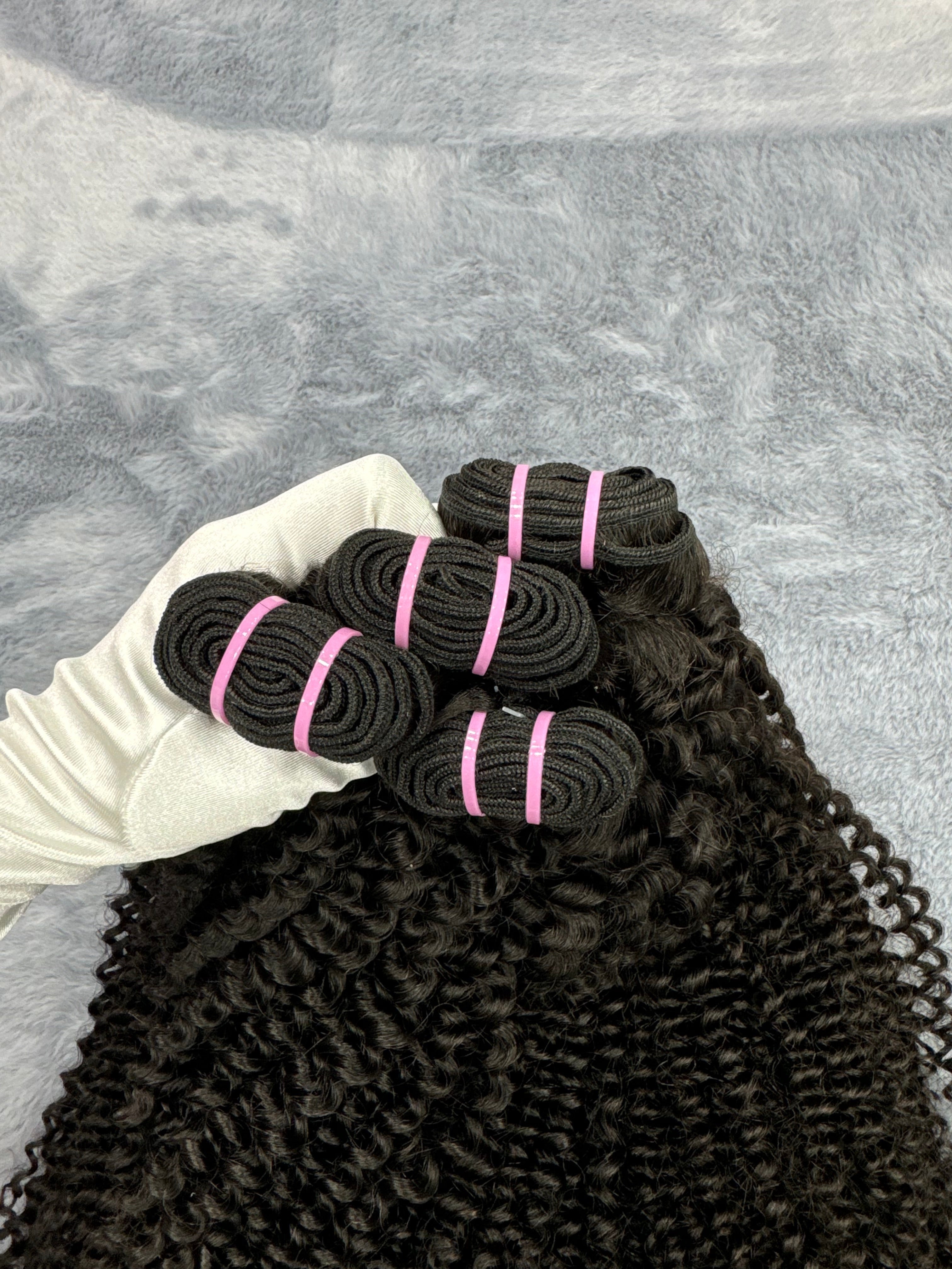 4PCS Kinky Curly Top Vrigin Hair Bundles | 12–30 Inch |Boruihair | 100% Human Hair