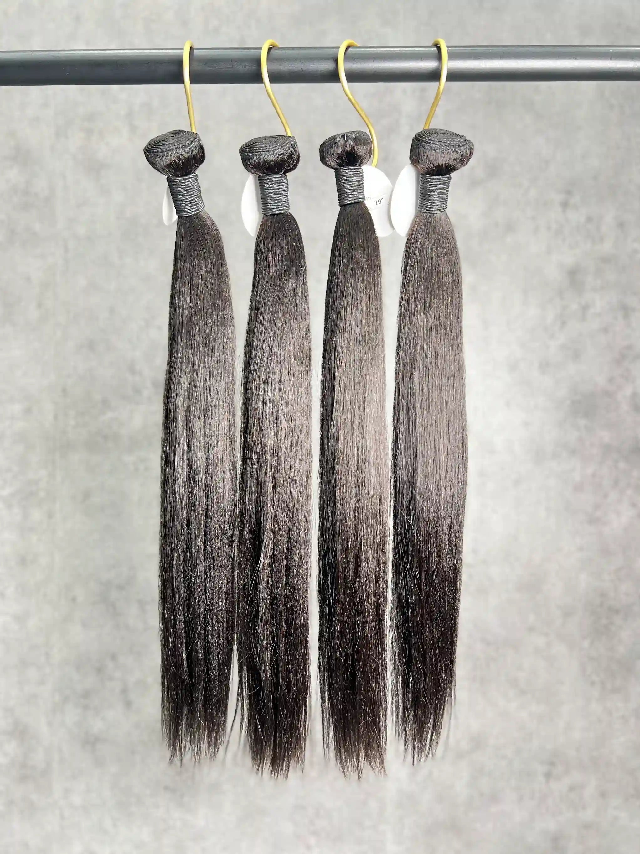 4PCS Yaki Straight Top Vrigin Hair Bundles | 12–30 Inch | Boruihair | 100% Human Hair